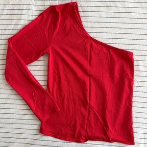 Donni Cotton One-Shoulder Top